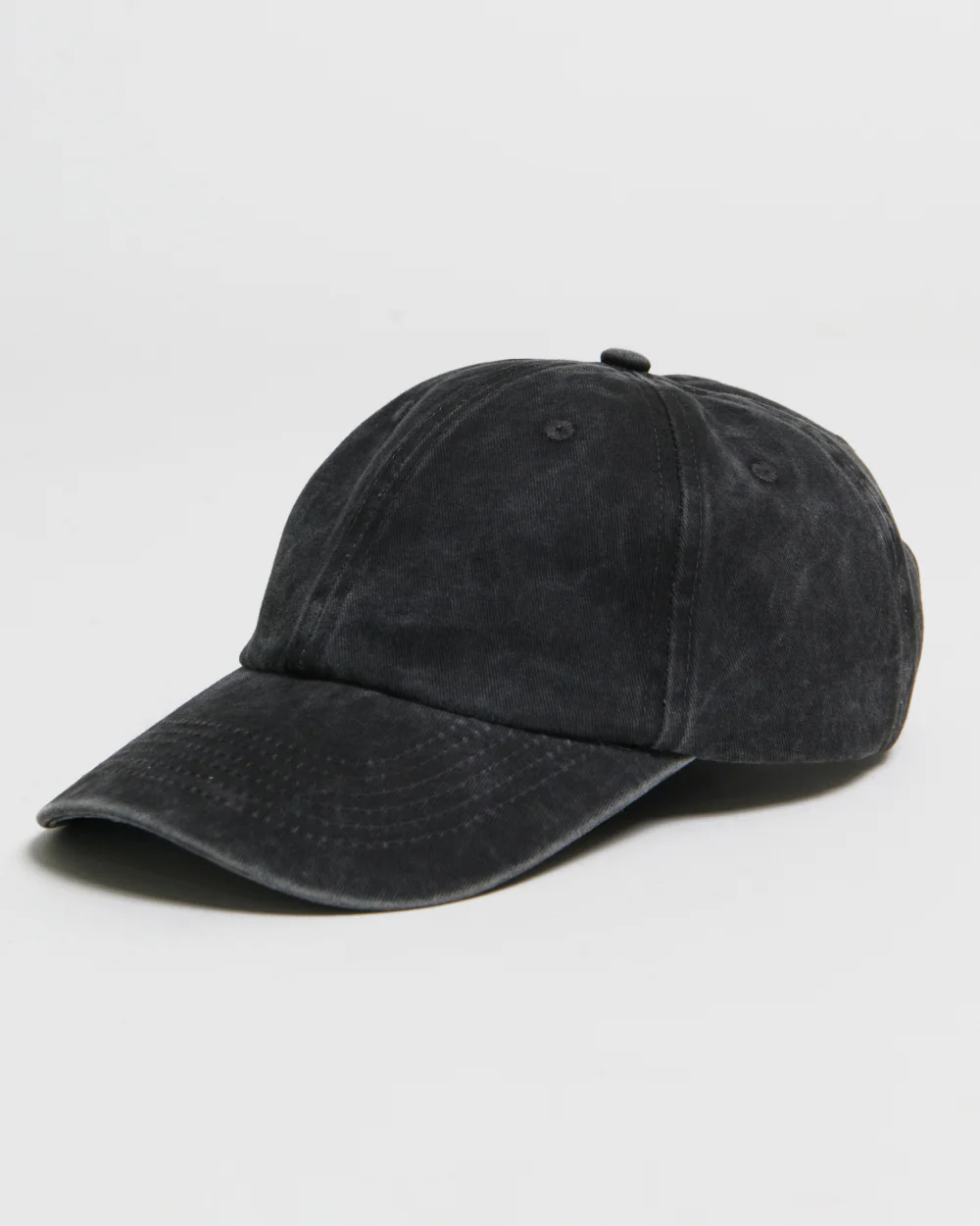 Essential Black Washed Cotton Hat