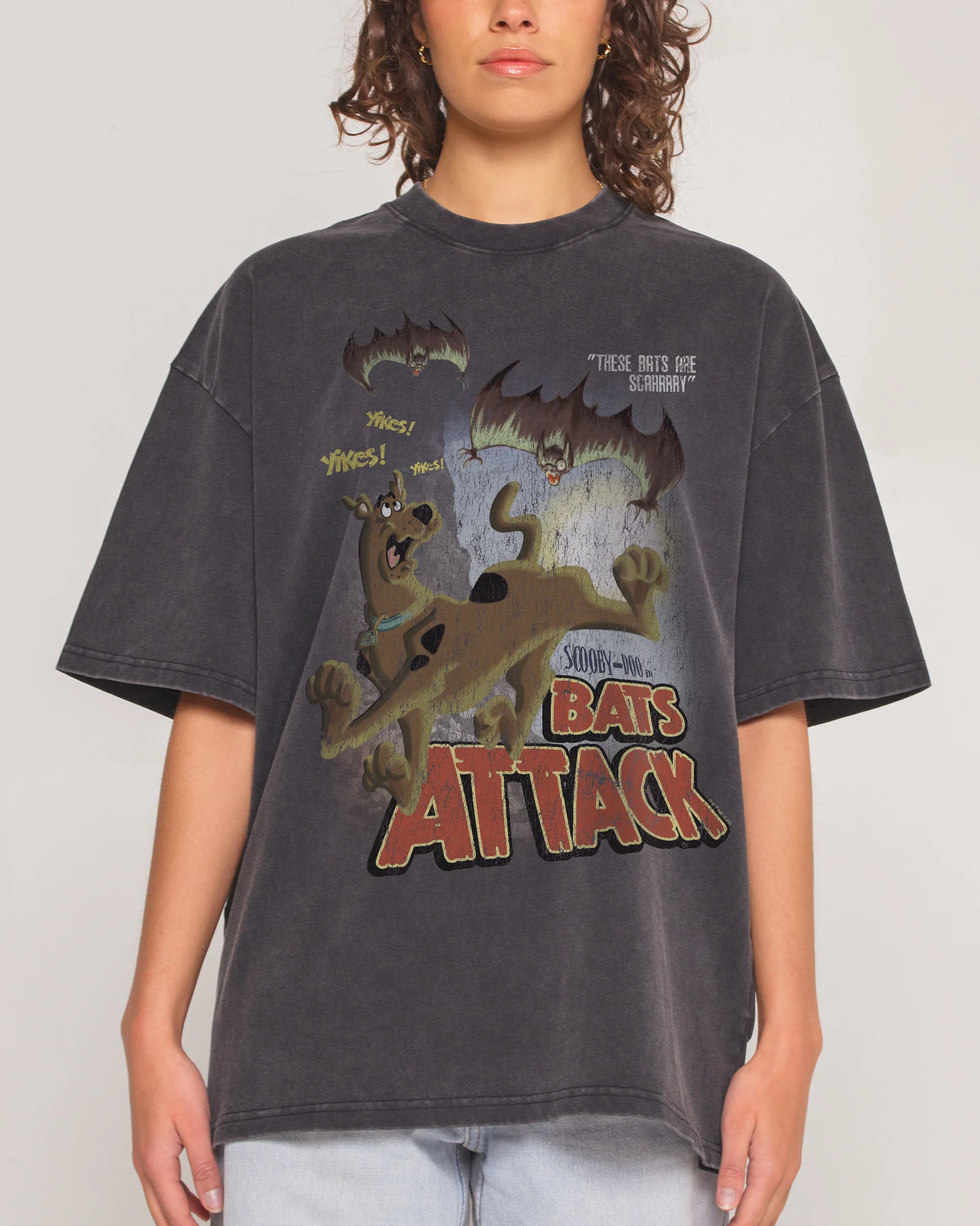 Scooby-Doo Bats Attack Wash Tee