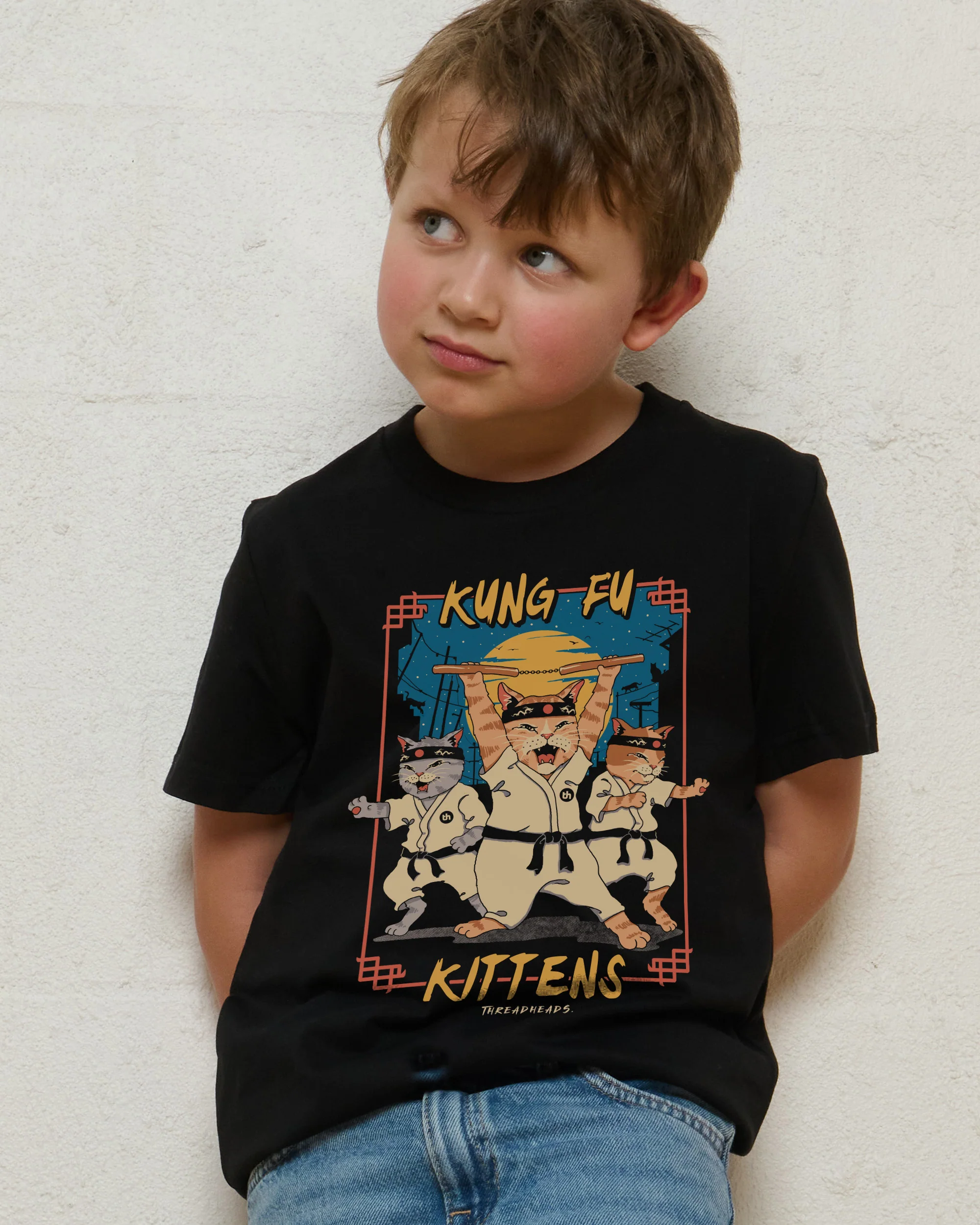Kung Fu Kittens Kids T-Shirt
