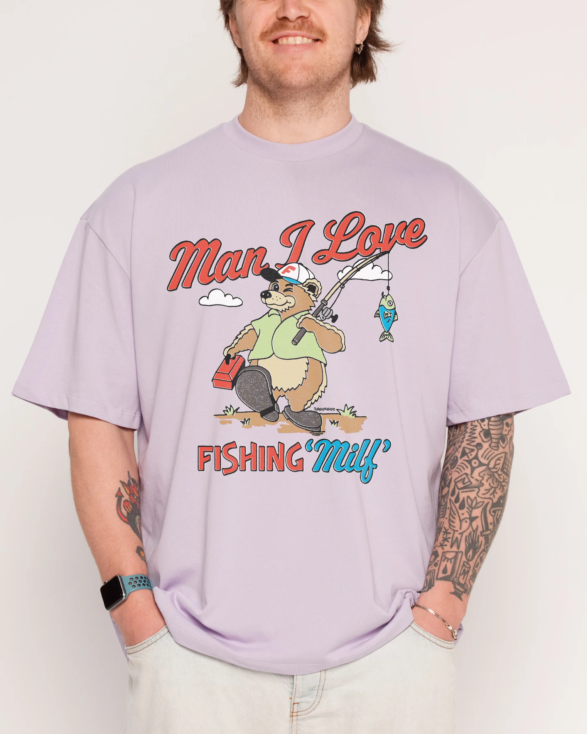 MILF Fishing Oversized Tee