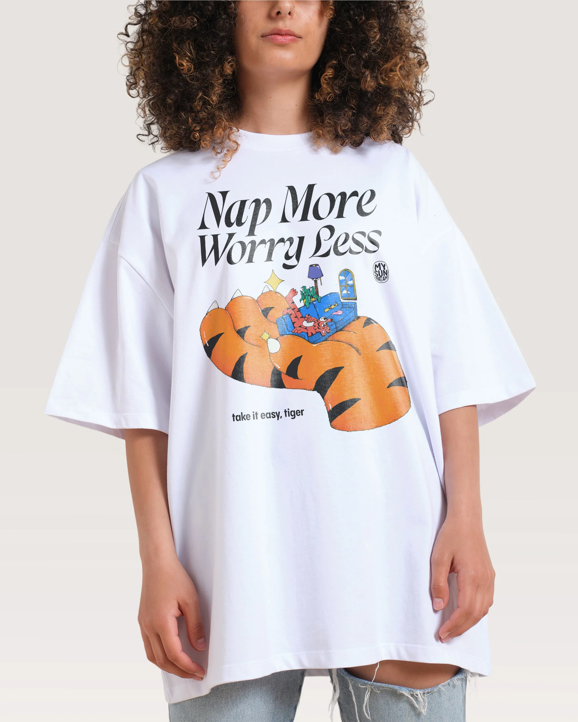 Nap More Oversized Tee