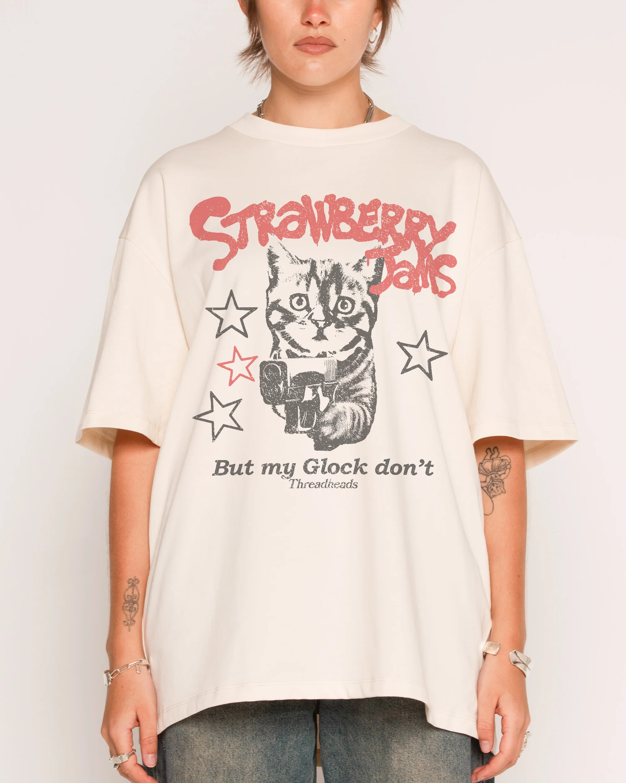 Strawberry Jams Oversized Tee