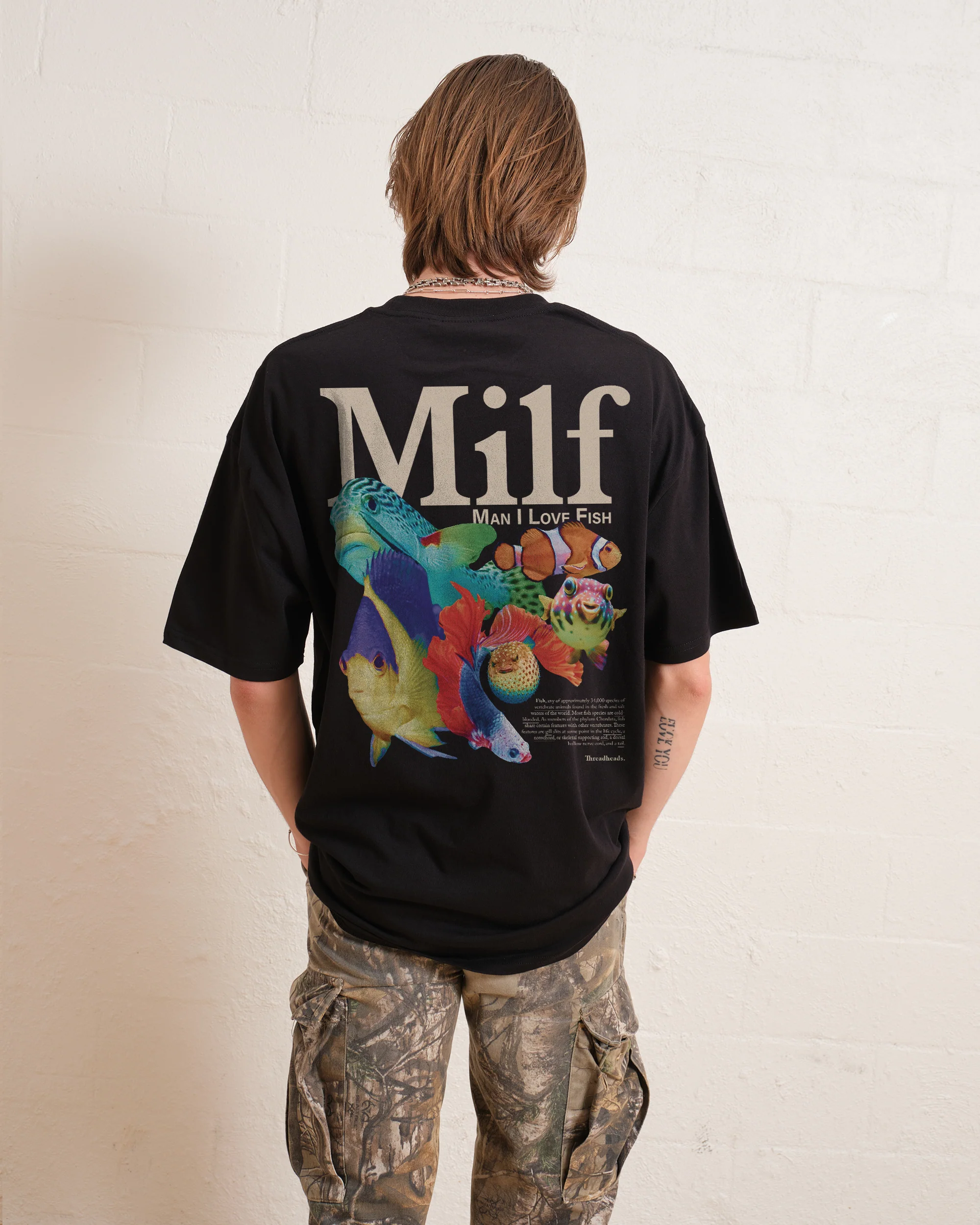 Man I Love Fish Front and Back T-Shirt