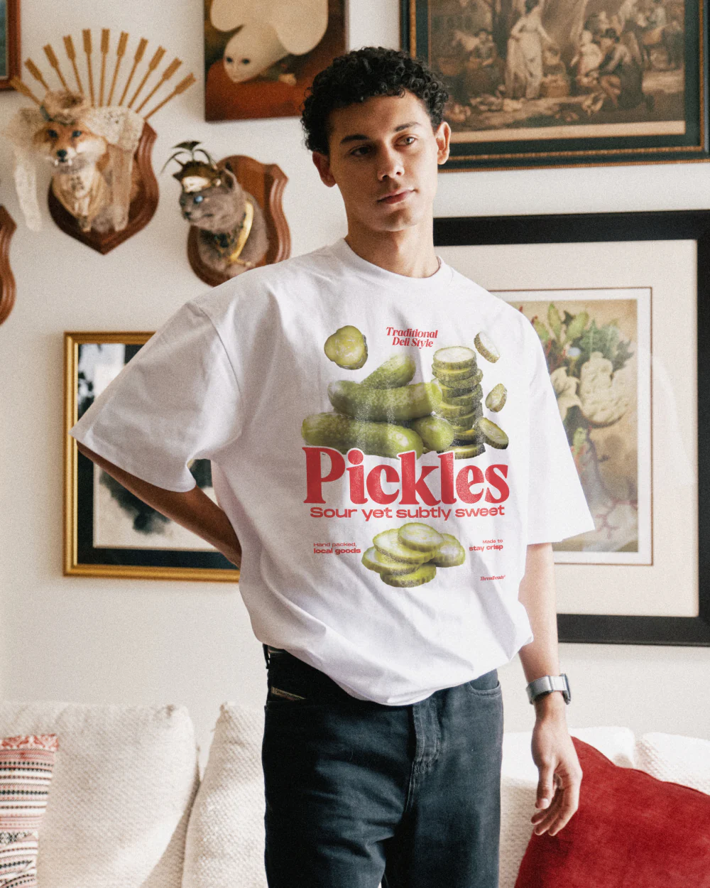 Sour Yet Sweet Pickles Oversized Tee