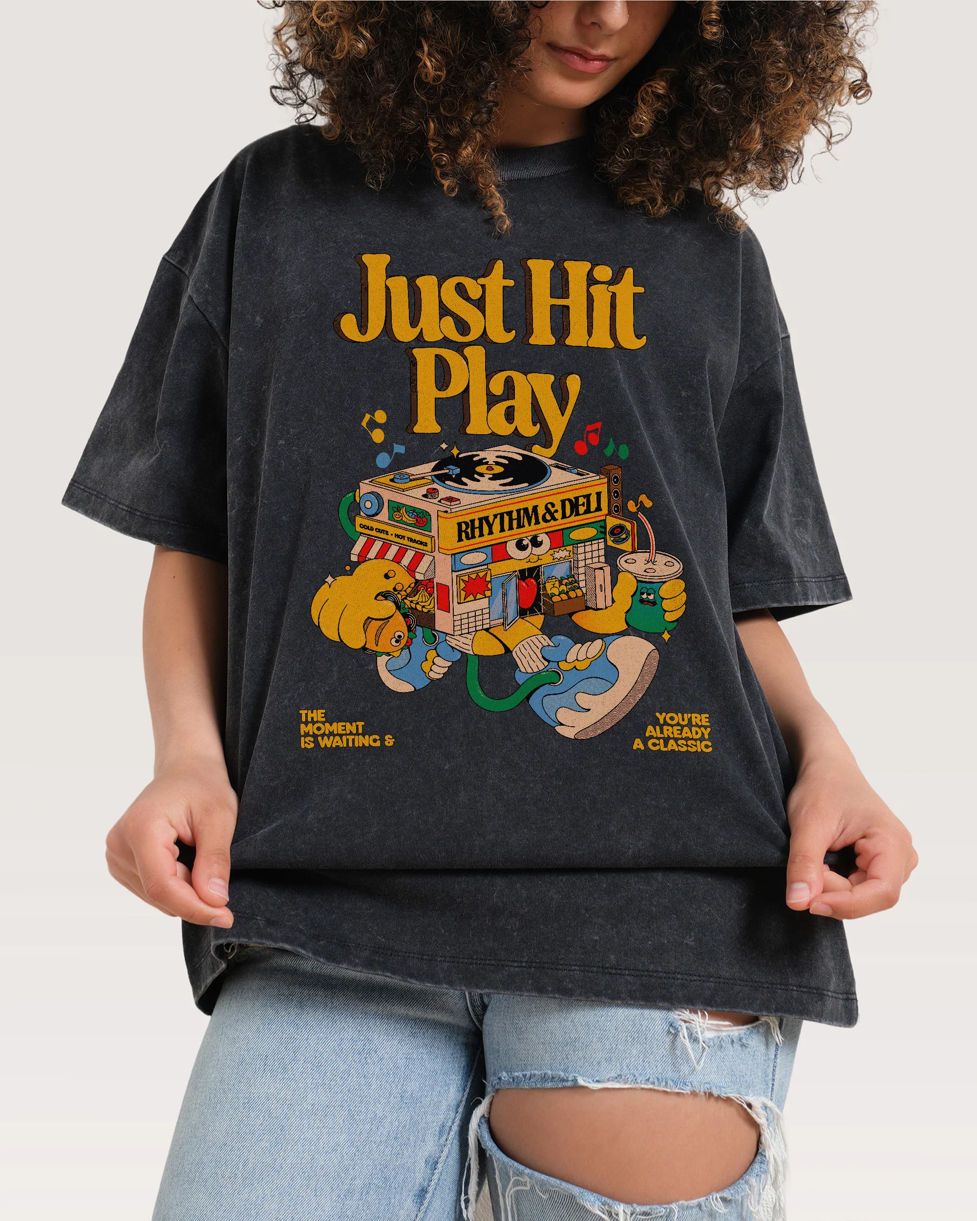 Just Hit Play Wash Tee