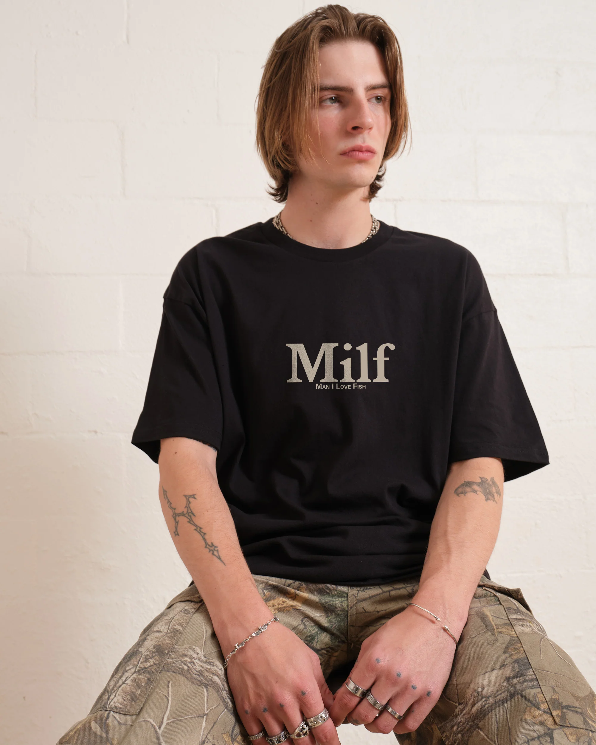 Man I Love Fish Front and Back T-Shirt