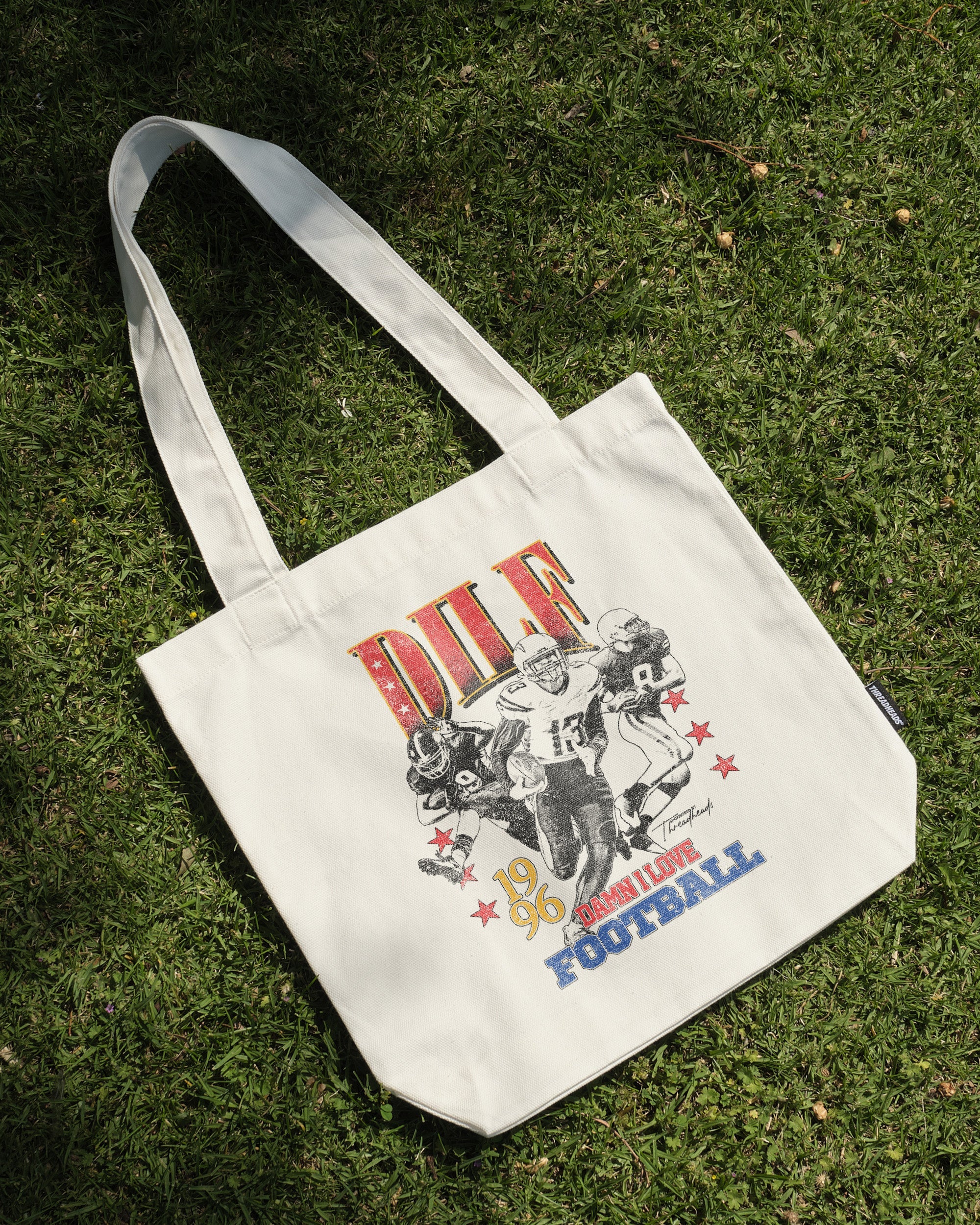 Damn I Love Football Tote Bag