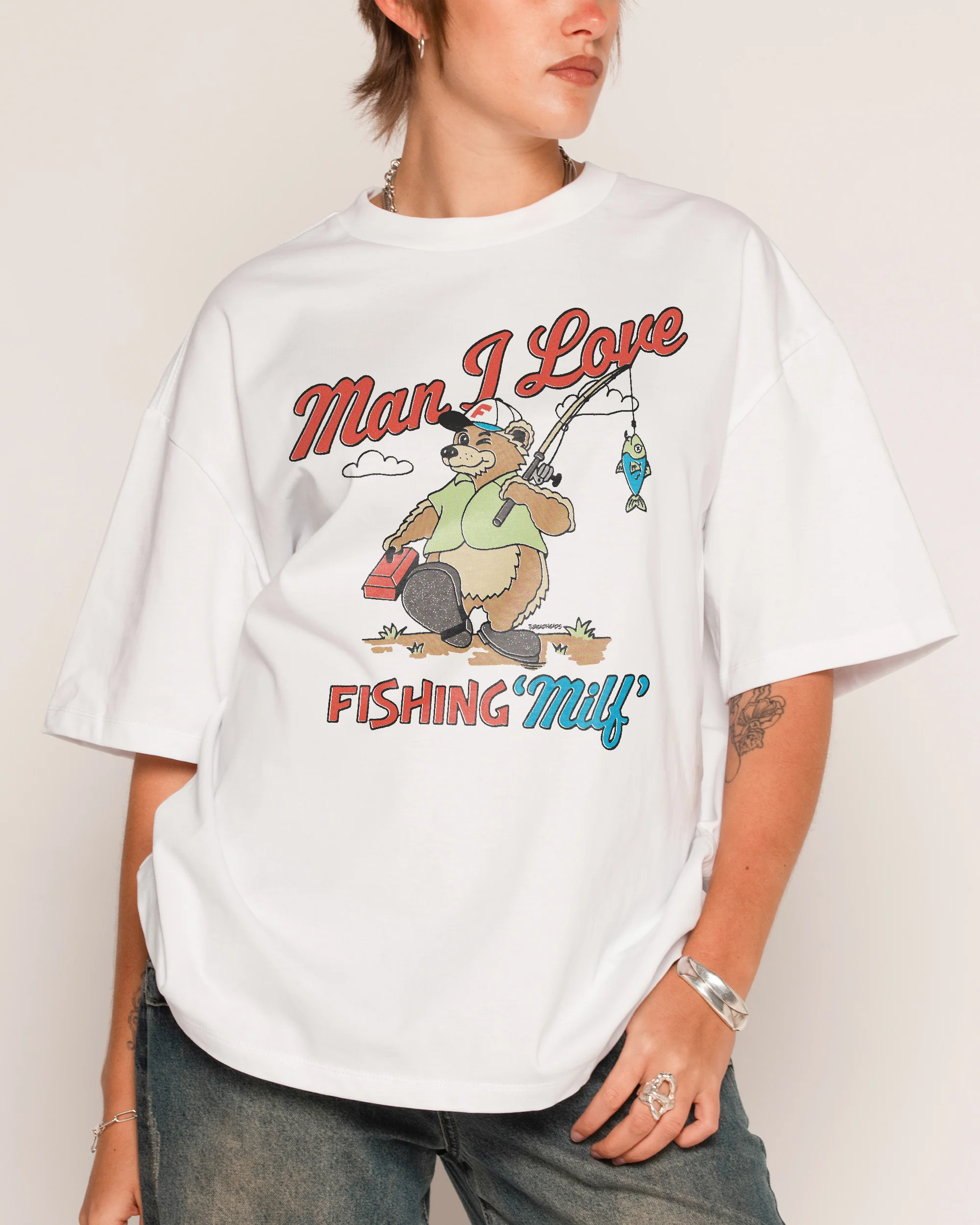 MILF Fishing Oversized Tee