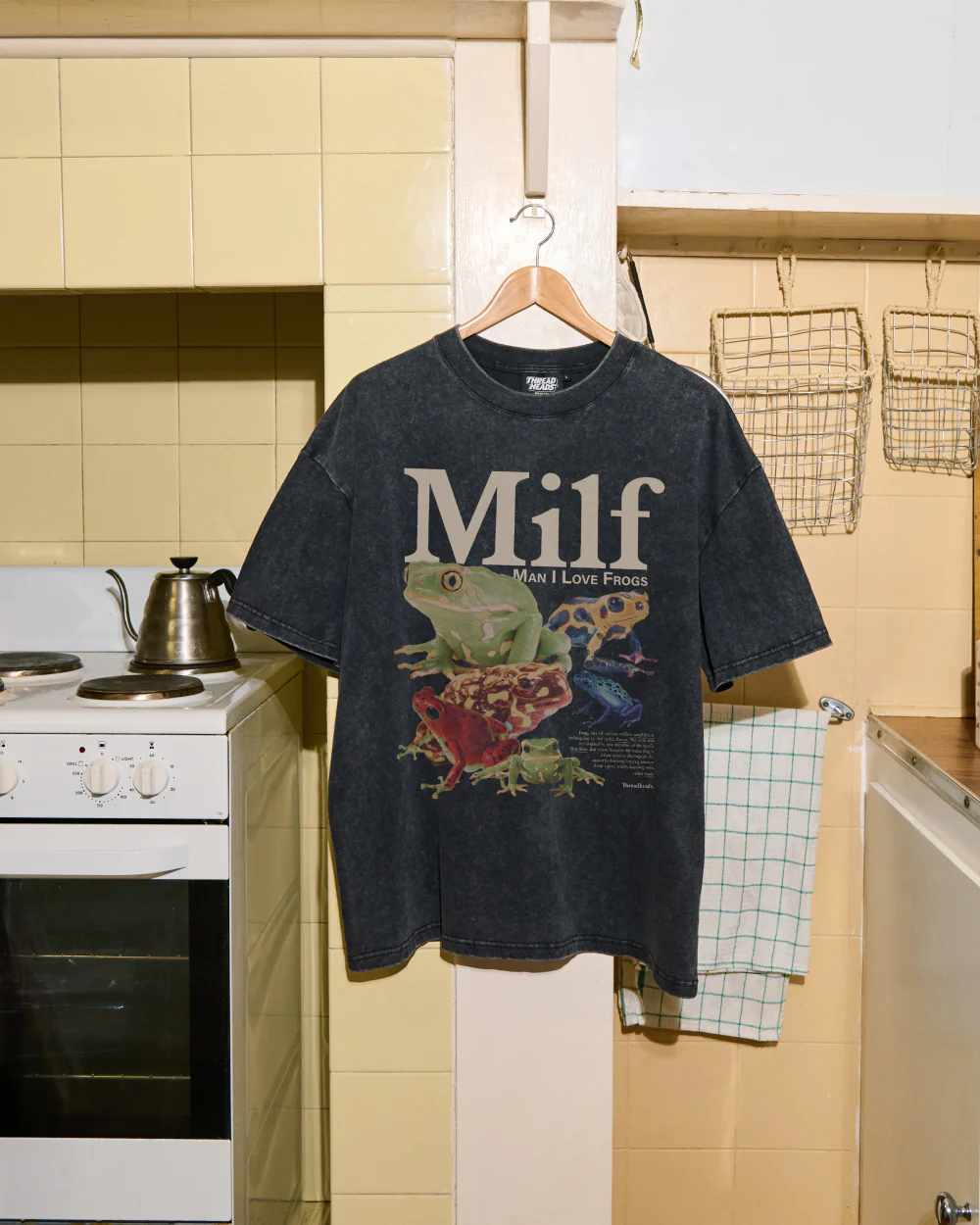 Man I Love Frogs Wash Tee