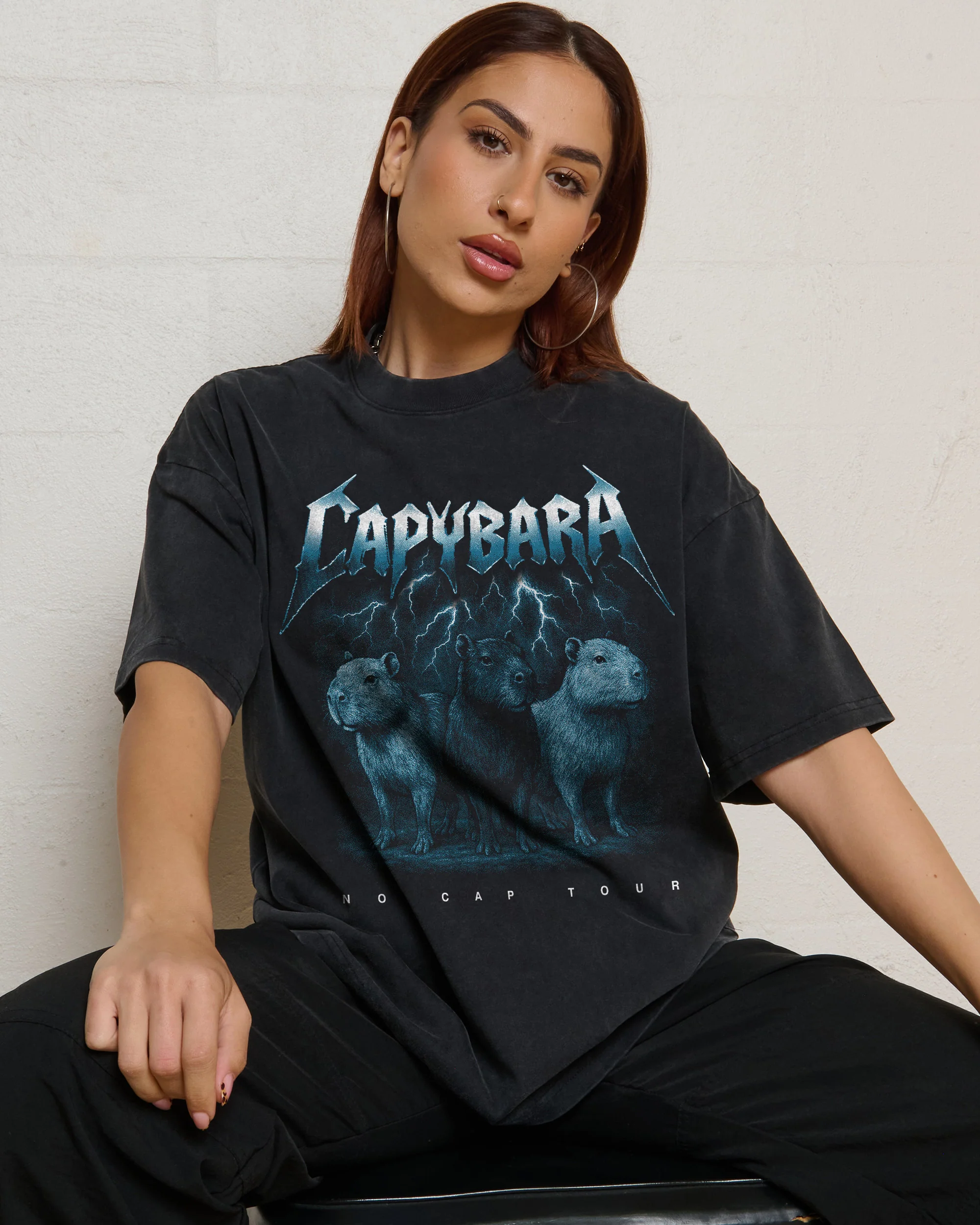 Capybara No Cap Tour Wash Tee