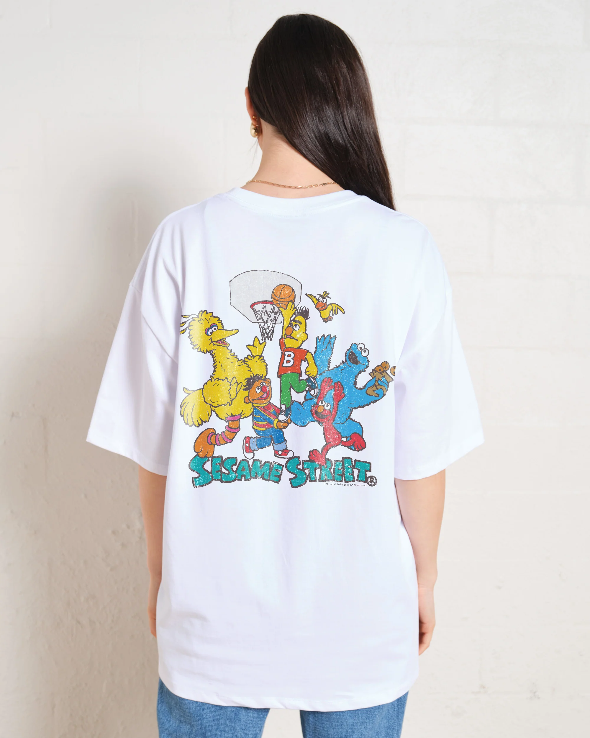 Sesame Street Hoops Oversized Tee