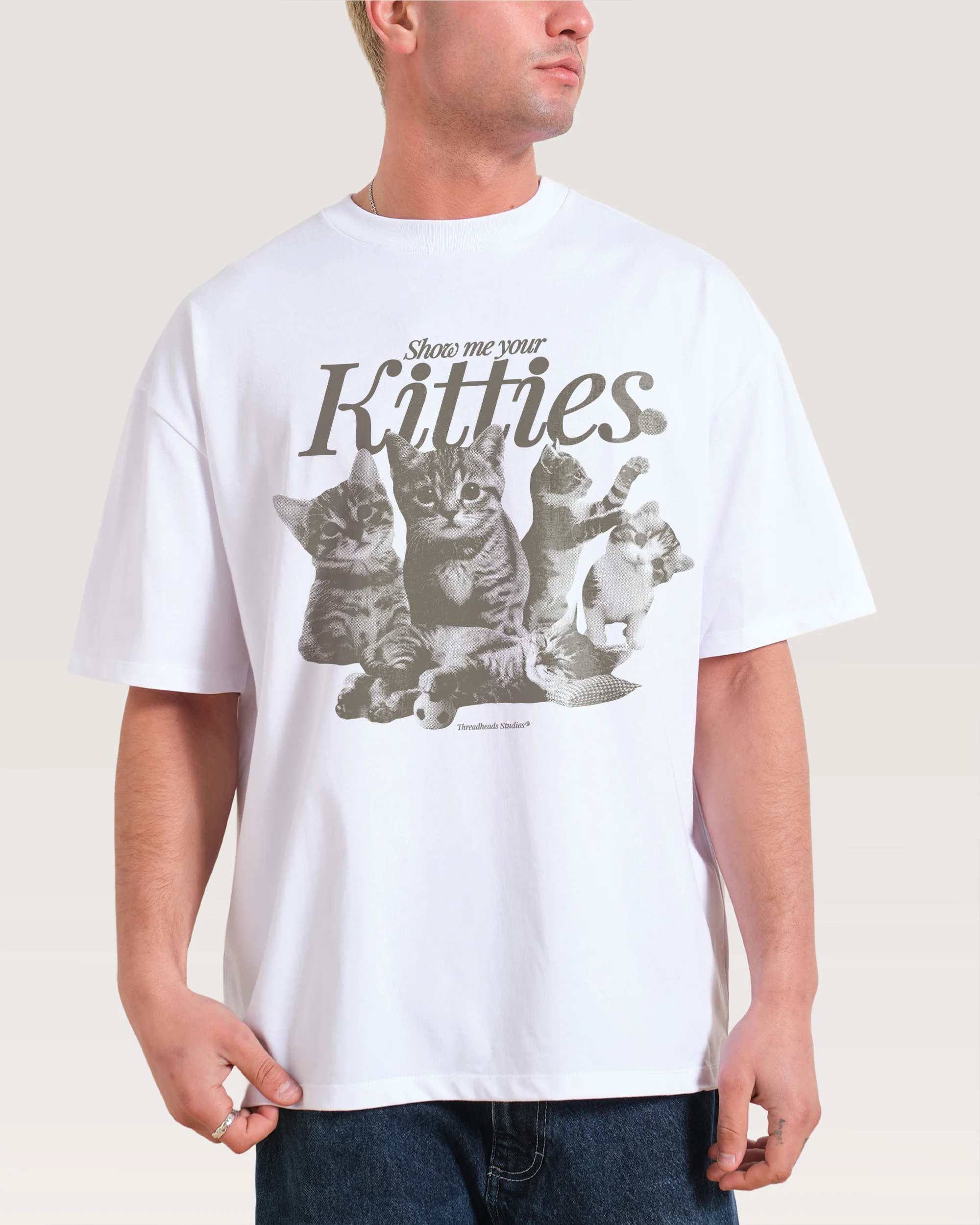 Show Me Your Kitties Oversized Tee