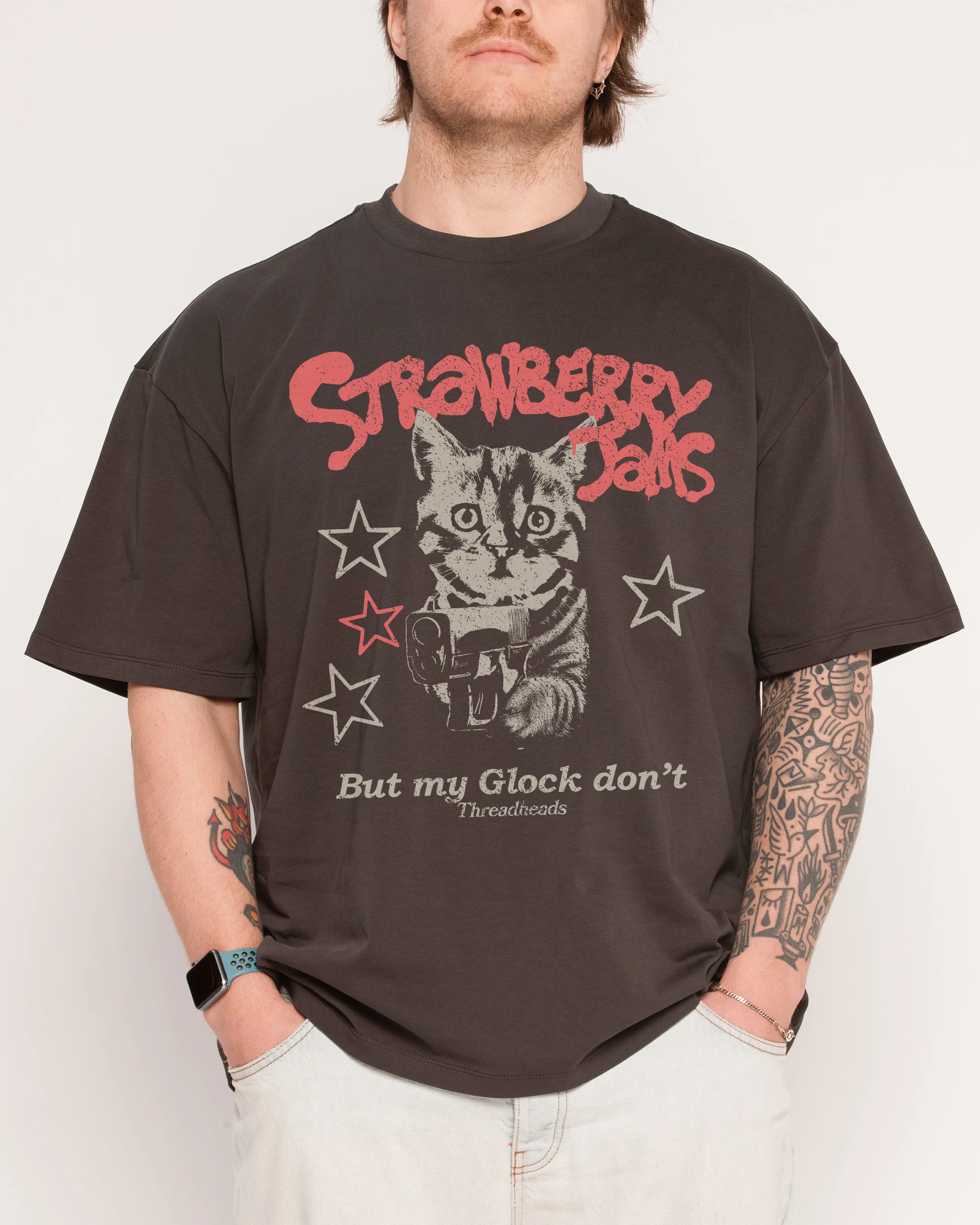 Strawberry Jams Oversized Tee