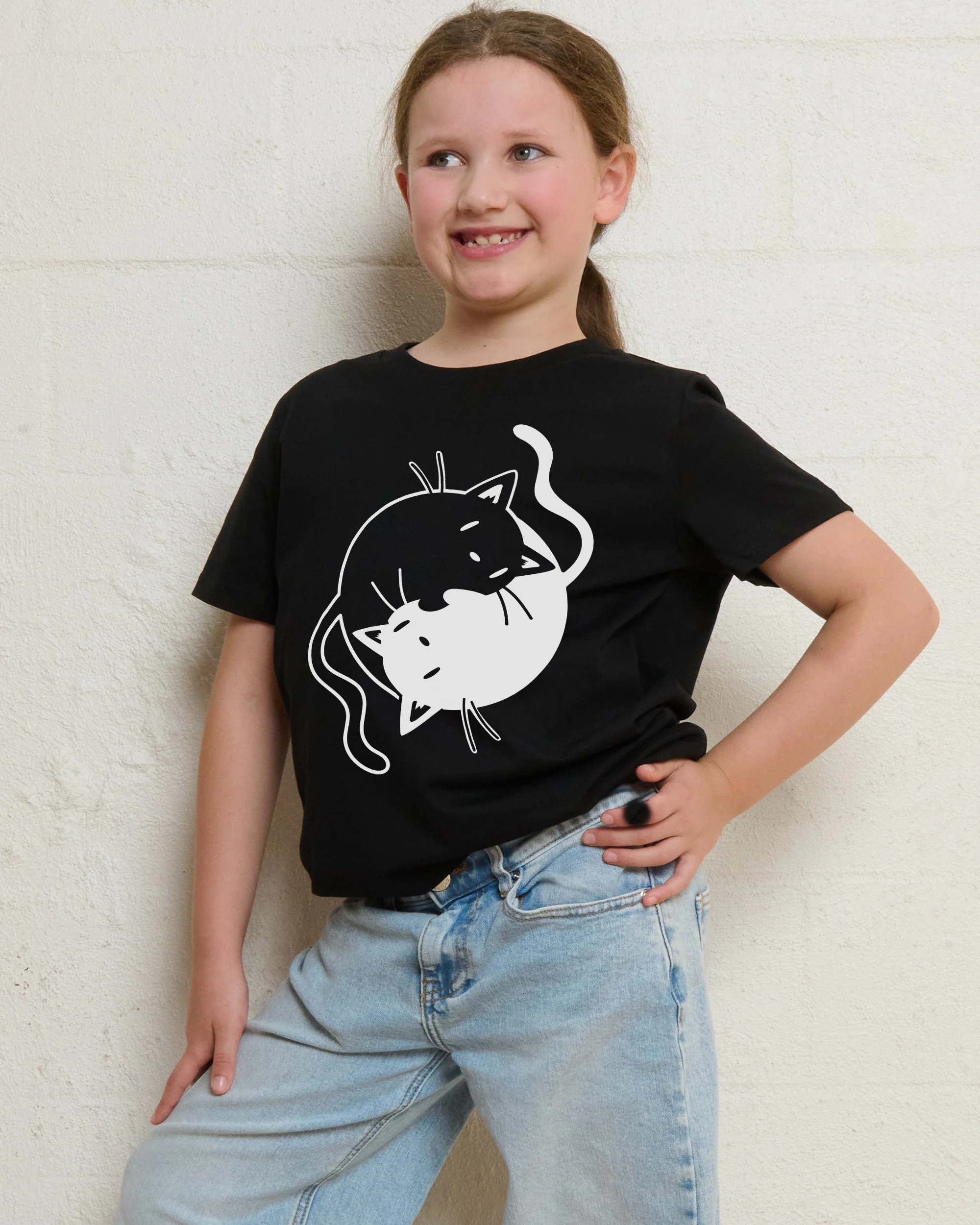 Yinyang Cats Kids T-Shirt