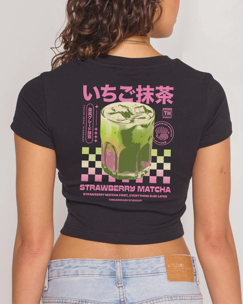 Strawberry Matcha Baby Tee