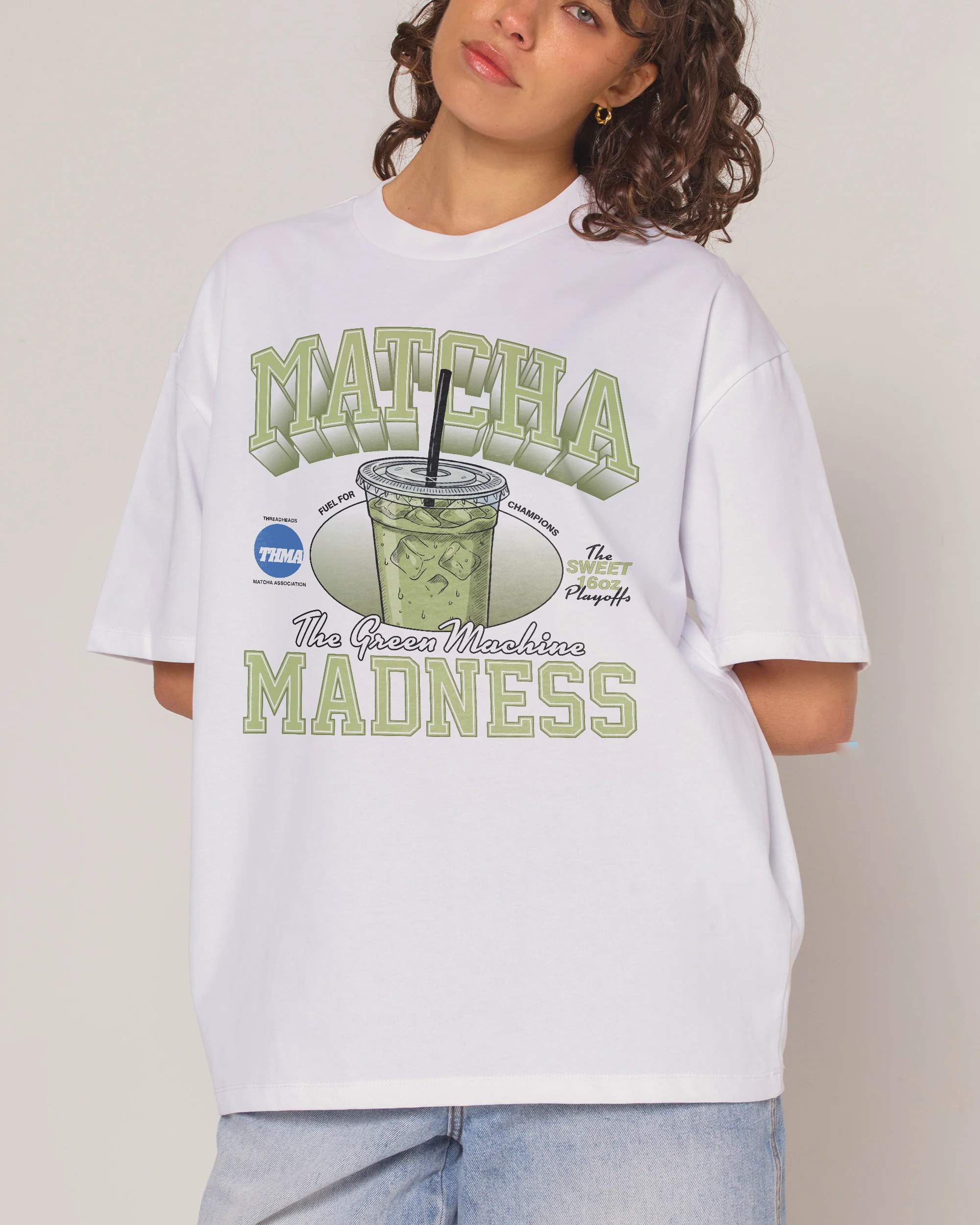 Matcha Madness Oversized Tee