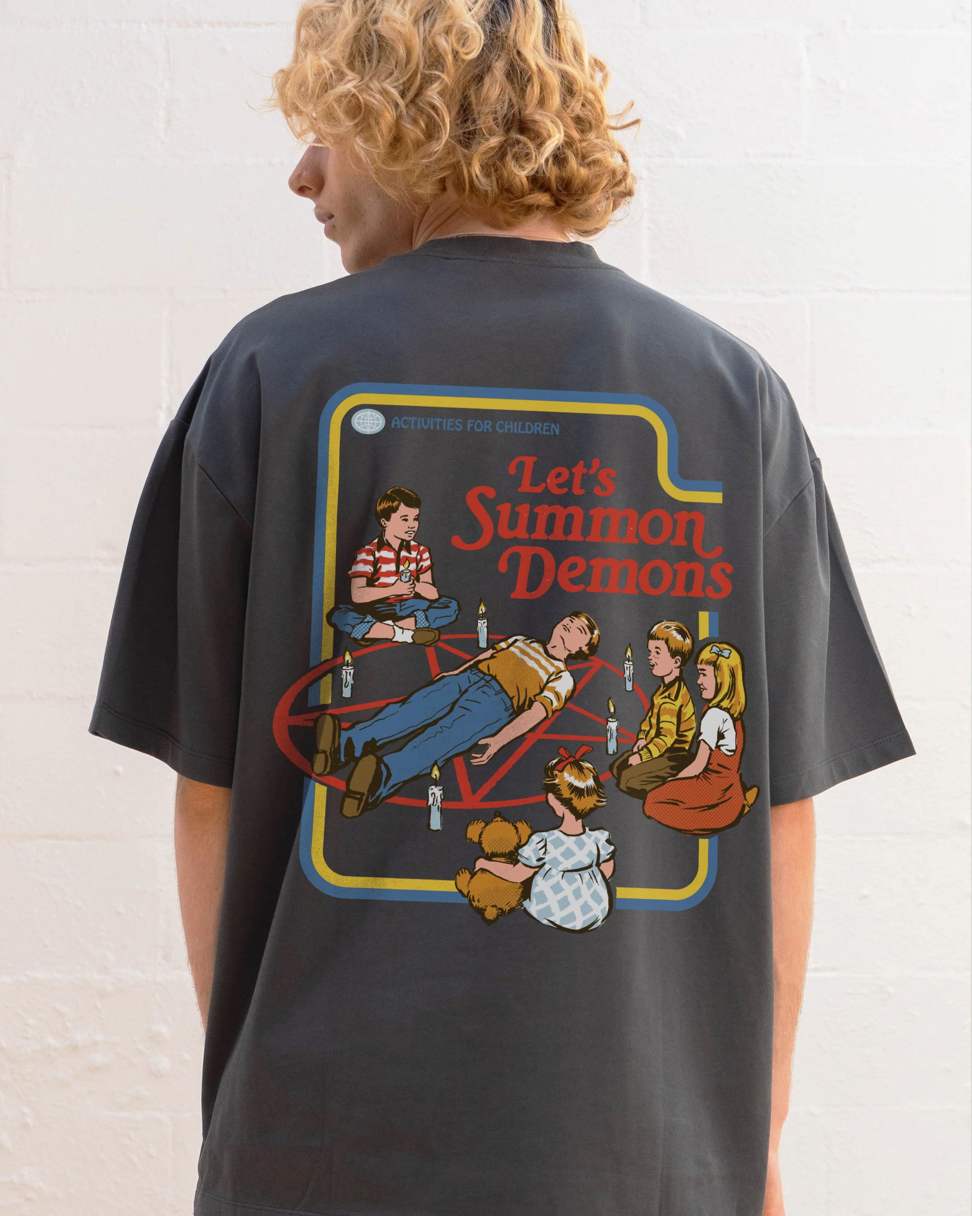 Let's Summon Demons Front and Back Oversized Tee